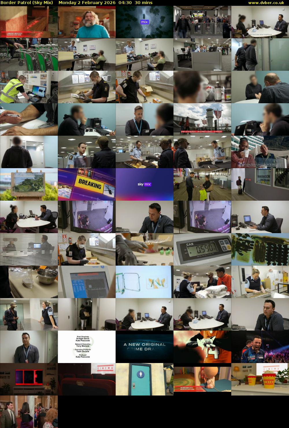 Border Patrol (Sky Mix) Monday 2 February 2026 04:30 - 05:00