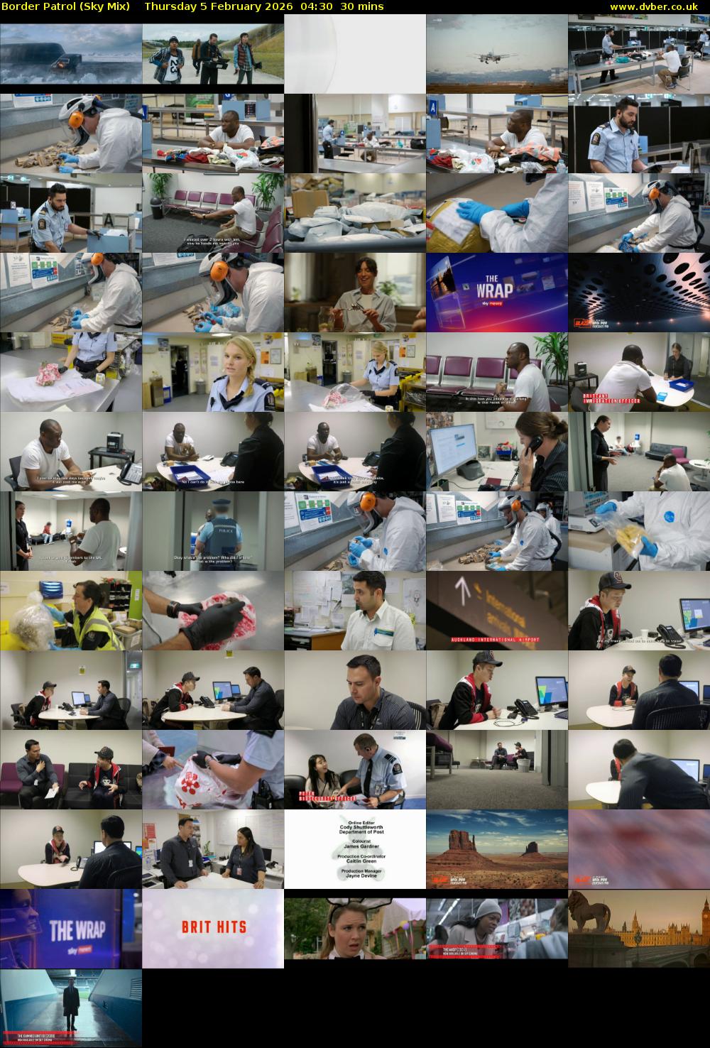 Border Patrol (Sky Mix) Thursday 5 February 2026 04:30 - 05:00