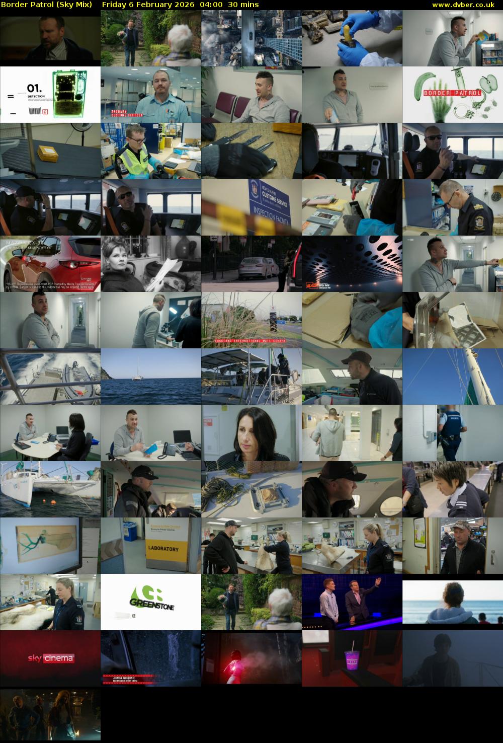 Border Patrol (Sky Mix) Friday 6 February 2026 04:00 - 04:30