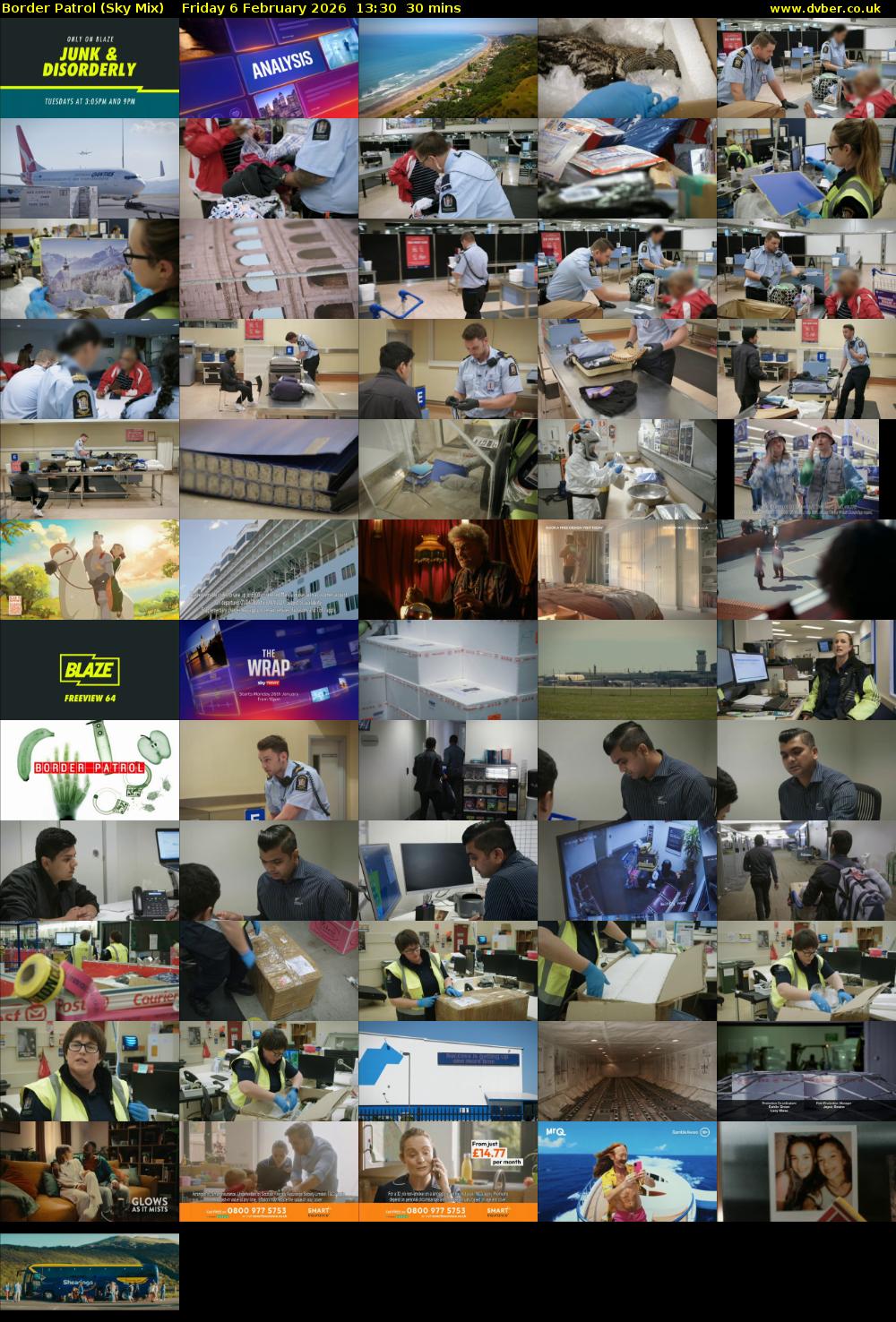 Border Patrol (Sky Mix) Friday 6 February 2026 13:30 - 14:00