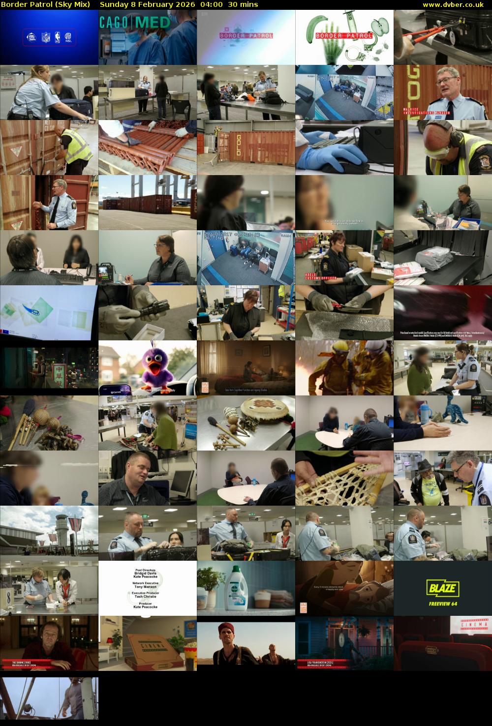 Border Patrol (Sky Mix) Sunday 8 February 2026 04:00 - 04:30