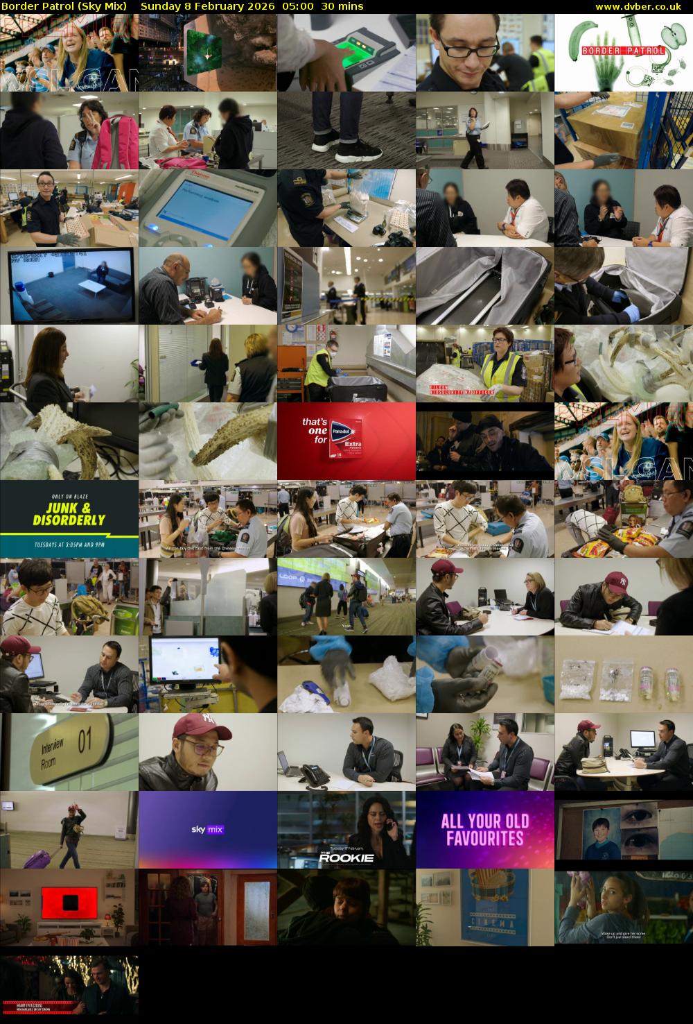 Border Patrol (Sky Mix) Sunday 8 February 2026 05:00 - 05:30