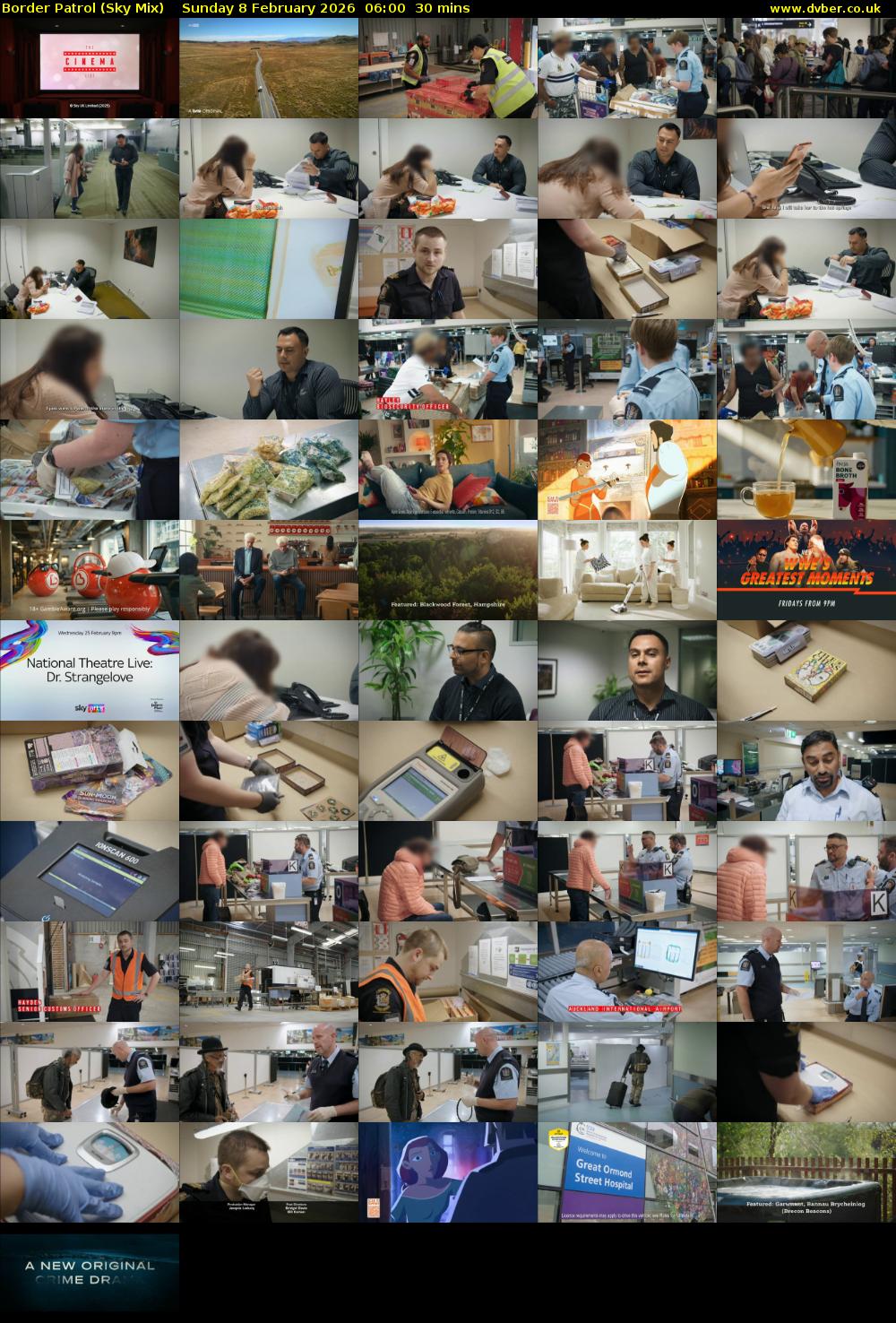 Border Patrol (Sky Mix) Sunday 8 February 2026 06:00 - 06:30