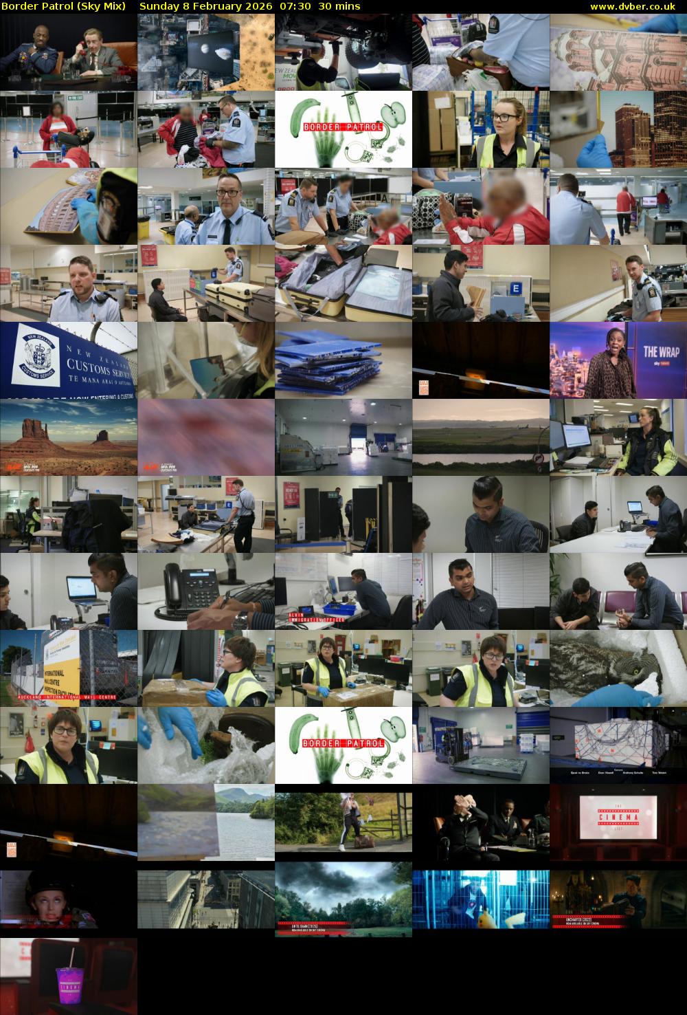 Border Patrol (Sky Mix) Sunday 8 February 2026 07:30 - 08:00