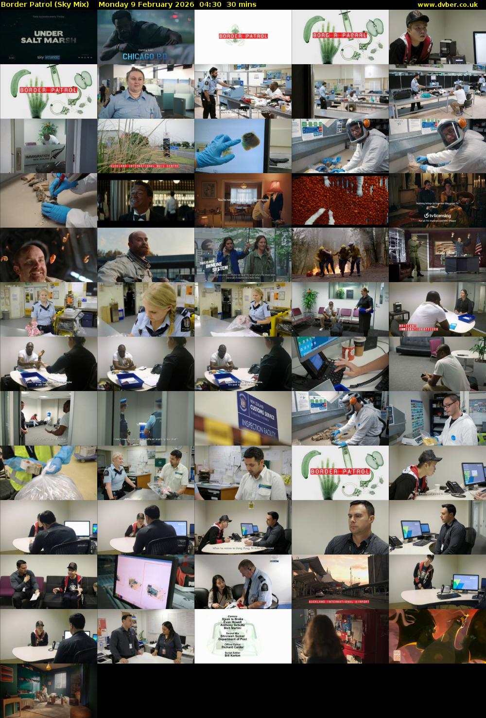 Border Patrol (Sky Mix) Monday 9 February 2026 04:30 - 05:00