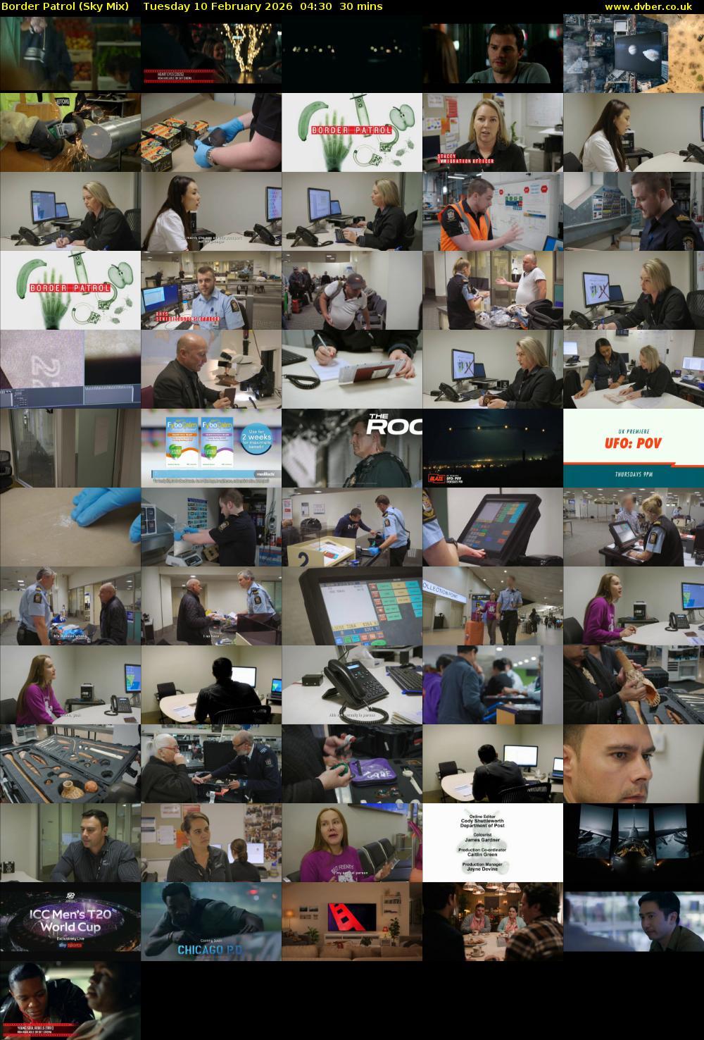 Border Patrol (Sky Mix) Tuesday 10 February 2026 04:30 - 05:00