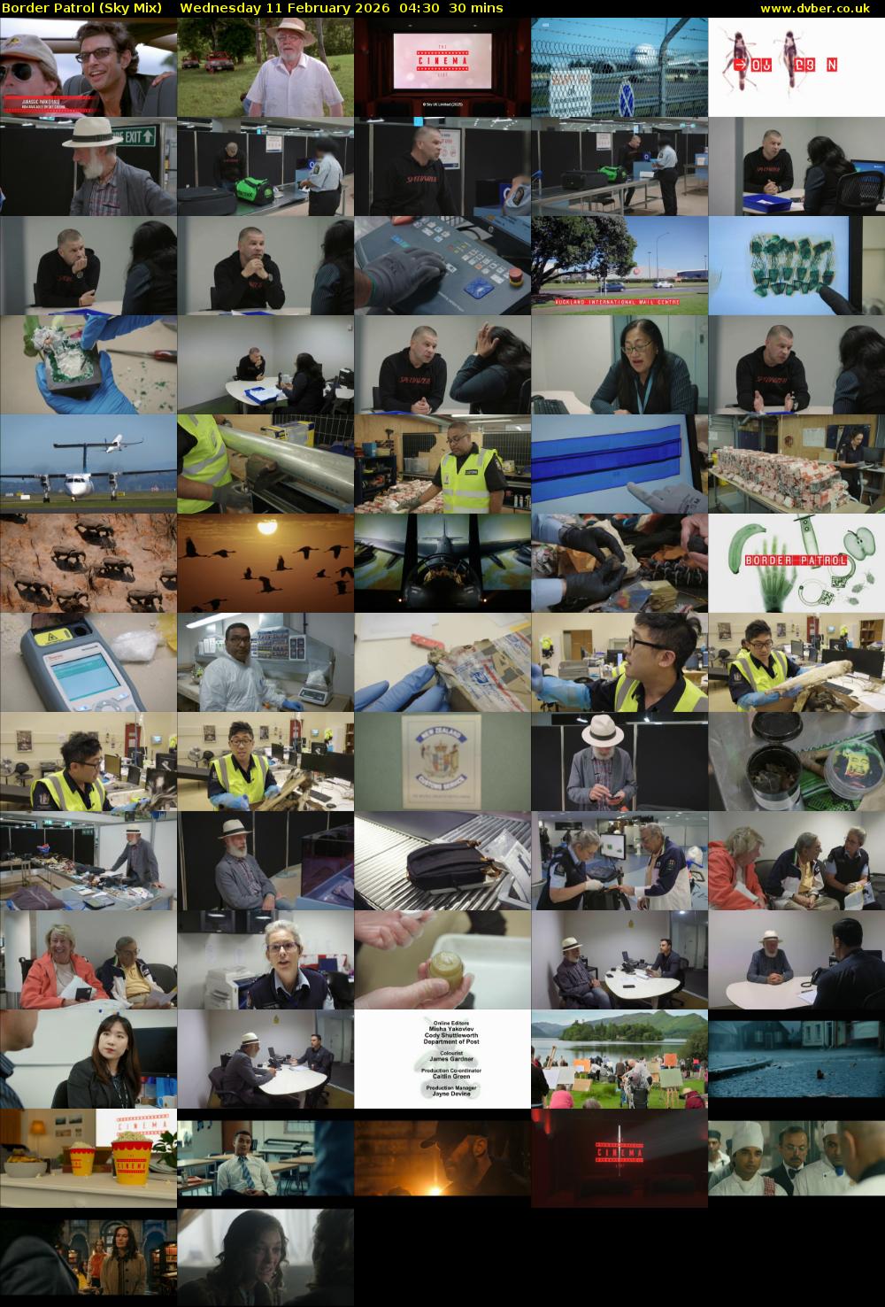 Border Patrol (Sky Mix) Wednesday 11 February 2026 04:30 - 05:00