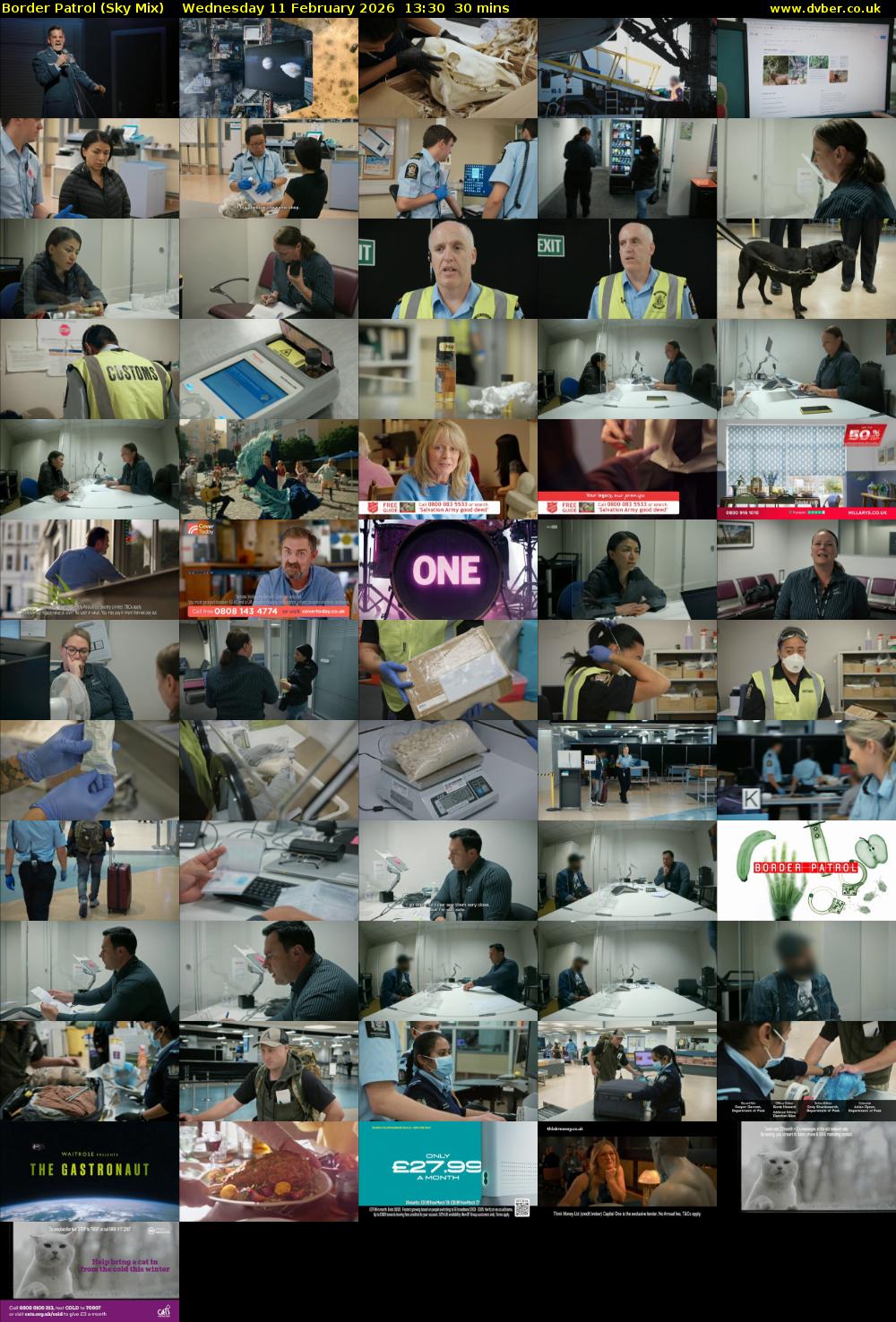 Border Patrol (Sky Mix) Wednesday 11 February 2026 13:30 - 14:00