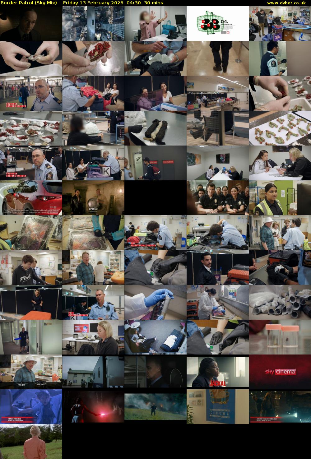 Border Patrol (Sky Mix) Friday 13 February 2026 04:30 - 05:00