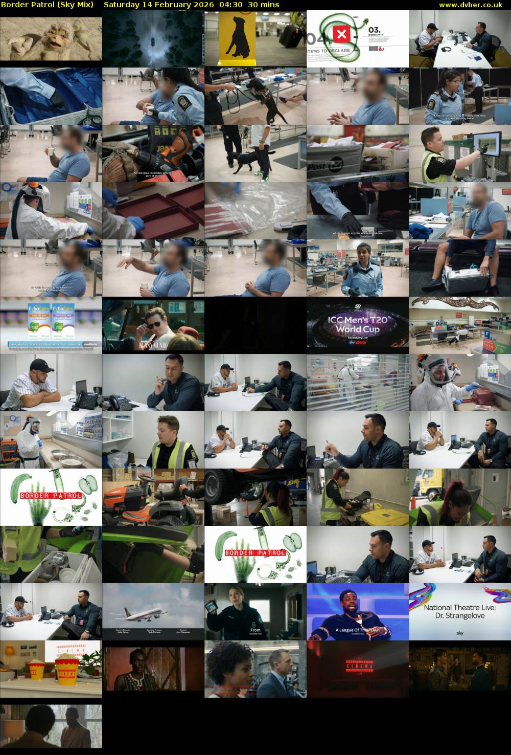 Border Patrol (Sky Mix) Saturday 14 February 2026 04:30 - 05:00