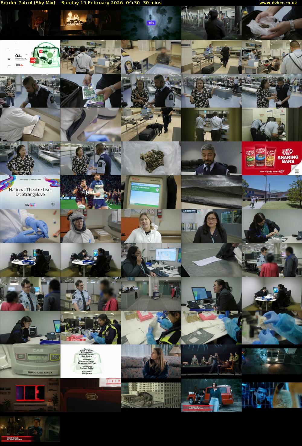 Border Patrol (Sky Mix) Sunday 15 February 2026 04:30 - 05:00