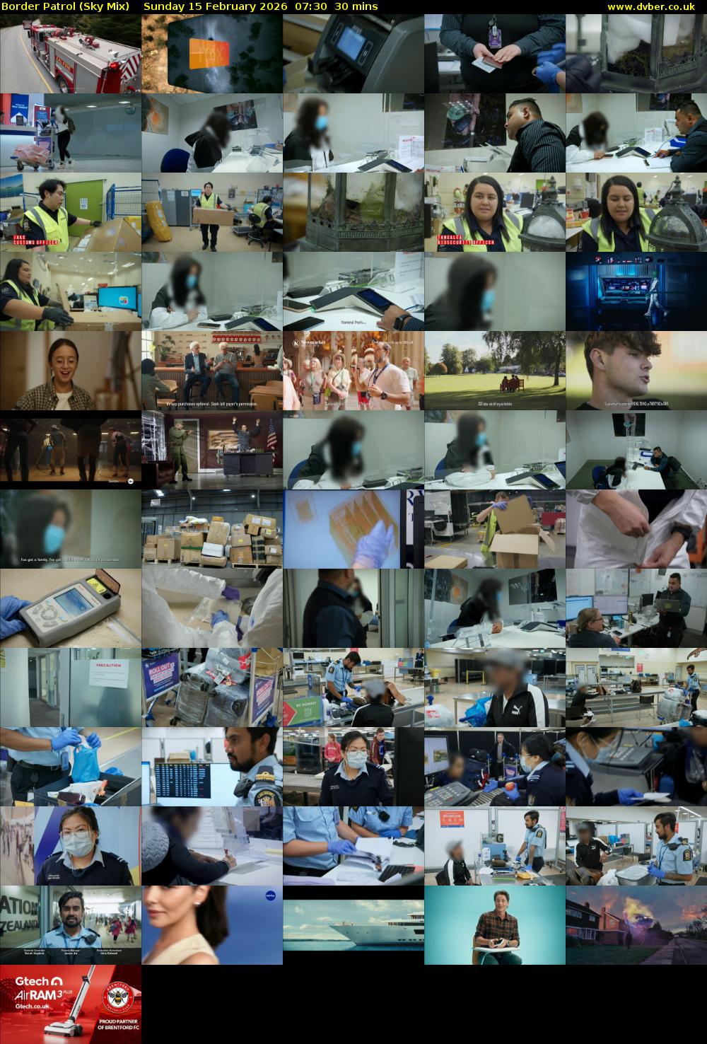 Border Patrol (Sky Mix) Sunday 15 February 2026 07:30 - 08:00