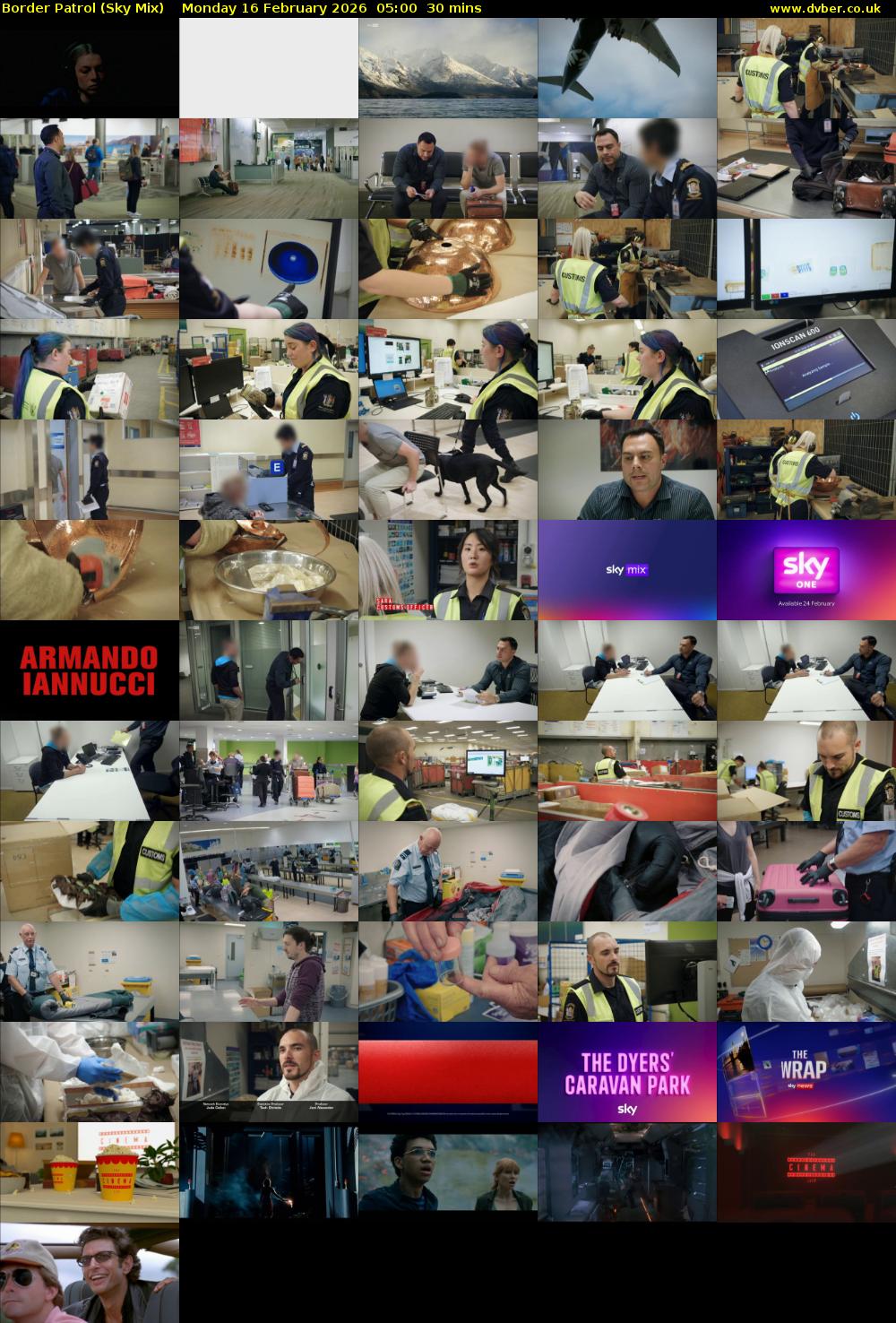 Border Patrol (Sky Mix) Monday 16 February 2026 05:00 - 05:30