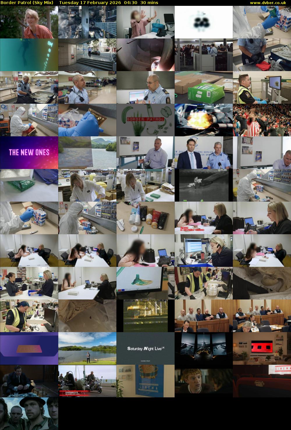 Border Patrol (Sky Mix) Tuesday 17 February 2026 04:30 - 05:00