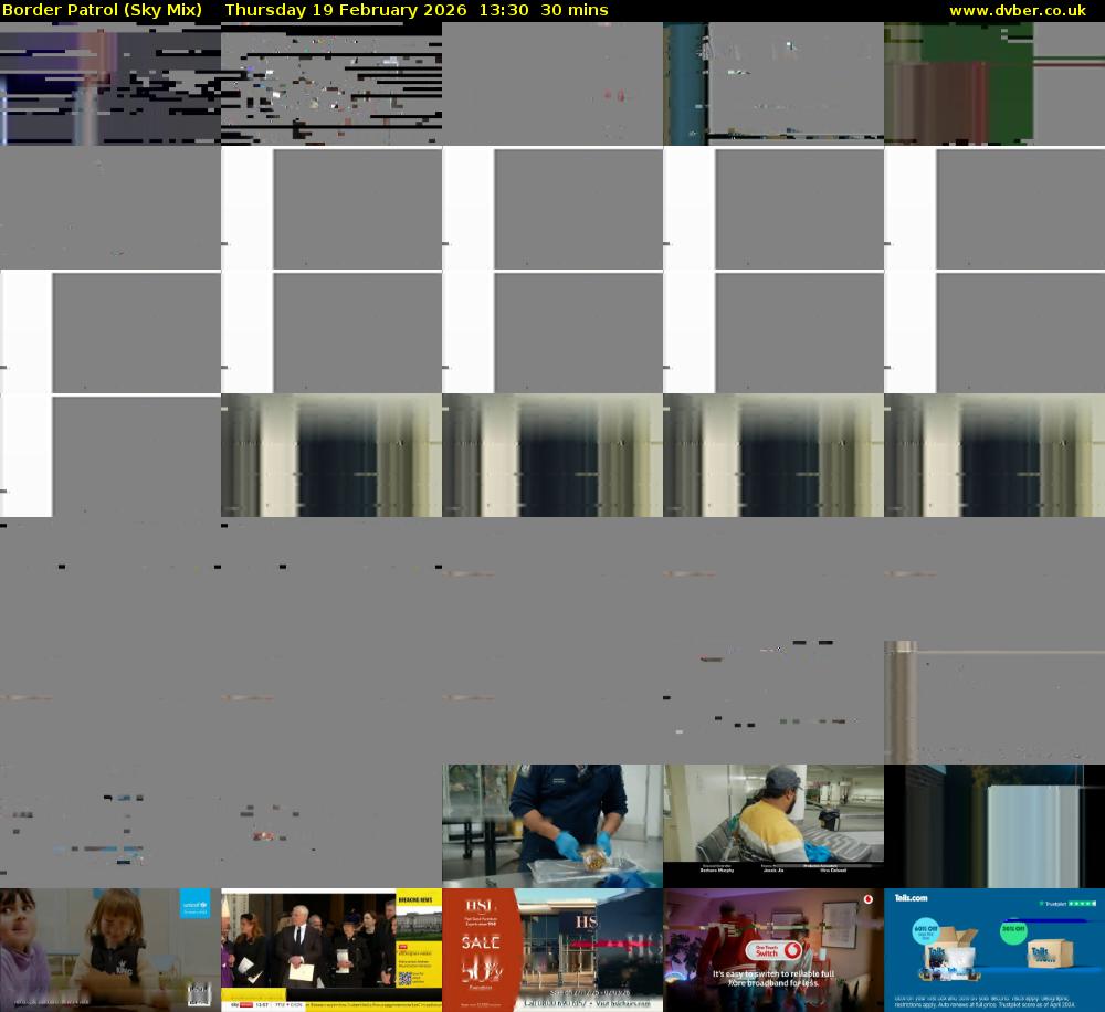 Border Patrol (Sky Mix) Thursday 19 February 2026 13:30 - 14:00