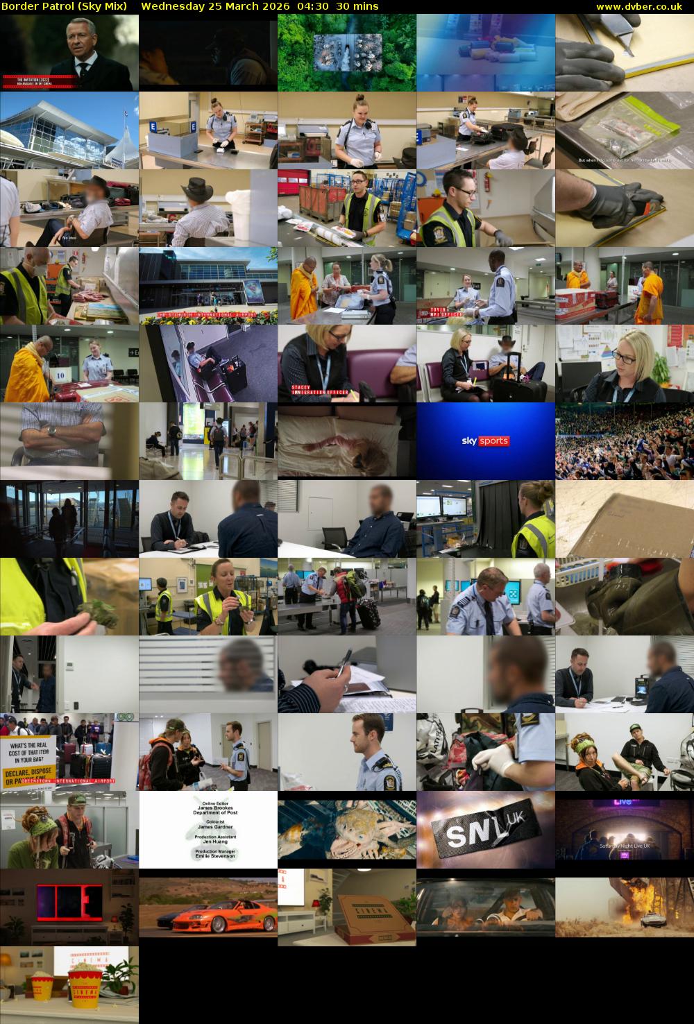 Border Patrol (Sky Mix) Wednesday 25 March 2026 04:30 - 05:00