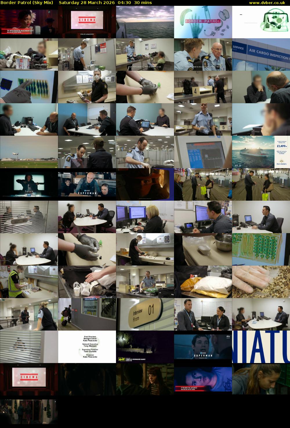 Border Patrol (Sky Mix) Saturday 28 March 2026 04:30 - 05:00