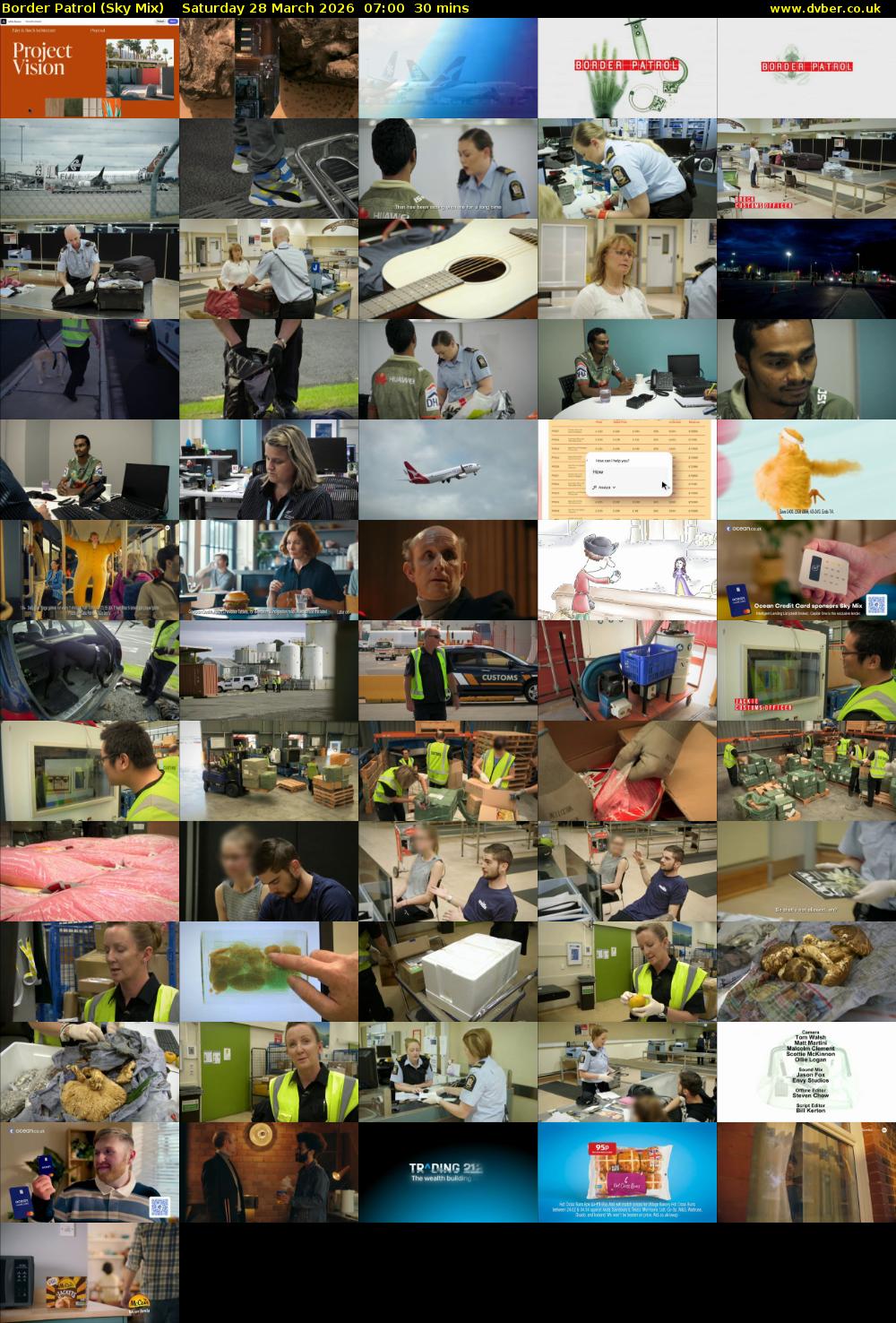 Border Patrol (Sky Mix) Saturday 28 March 2026 07:00 - 07:30