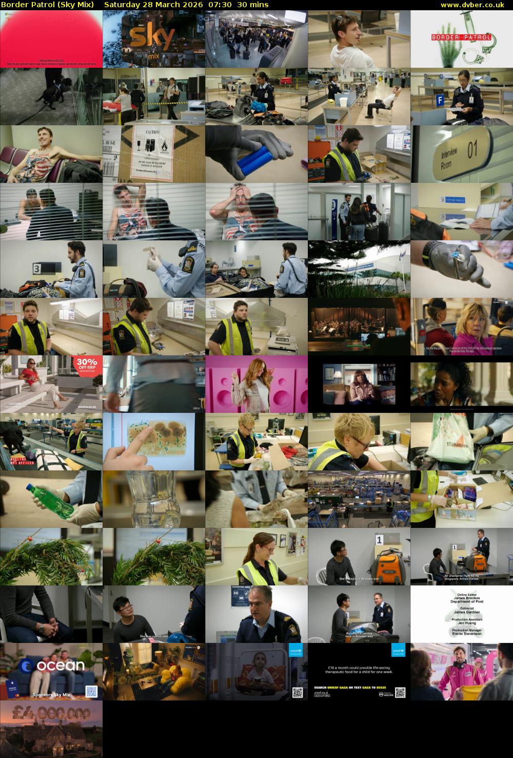 Border Patrol (Sky Mix) Saturday 28 March 2026 07:30 - 08:00