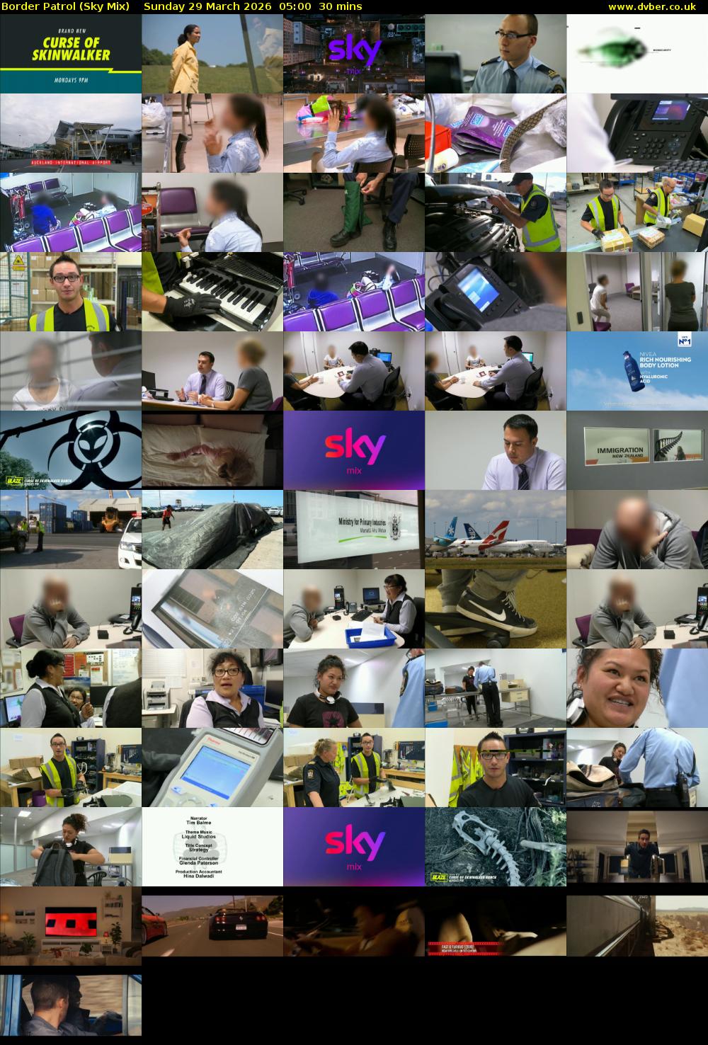 Border Patrol (Sky Mix) Sunday 29 March 2026 05:00 - 05:30