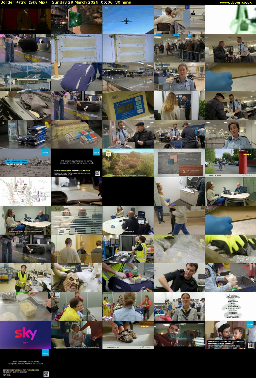 Border Patrol (Sky Mix) Sunday 29 March 2026 06:00 - 06:30