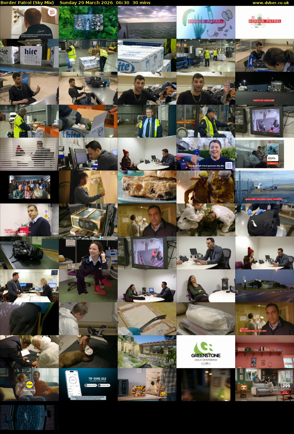 Border Patrol (Sky Mix) Sunday 29 March 2026 06:30 - 07:00