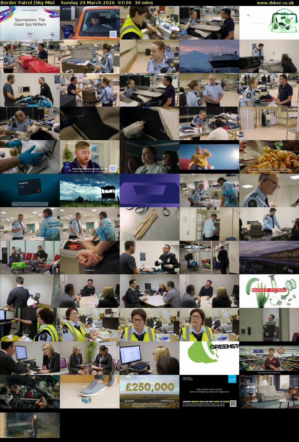 Border Patrol (Sky Mix) Sunday 29 March 2026 07:00 - 07:30