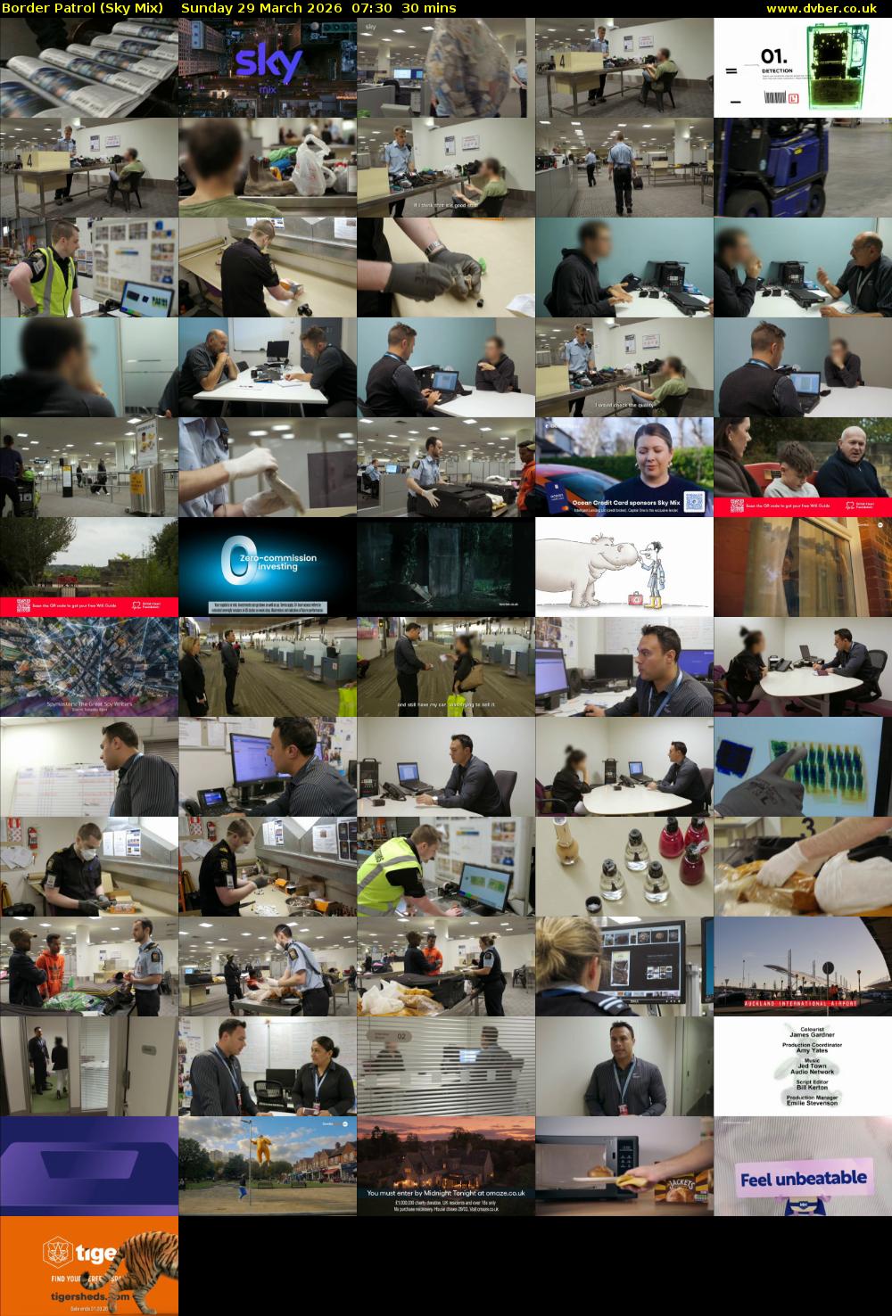 Border Patrol (Sky Mix) Sunday 29 March 2026 07:30 - 08:00