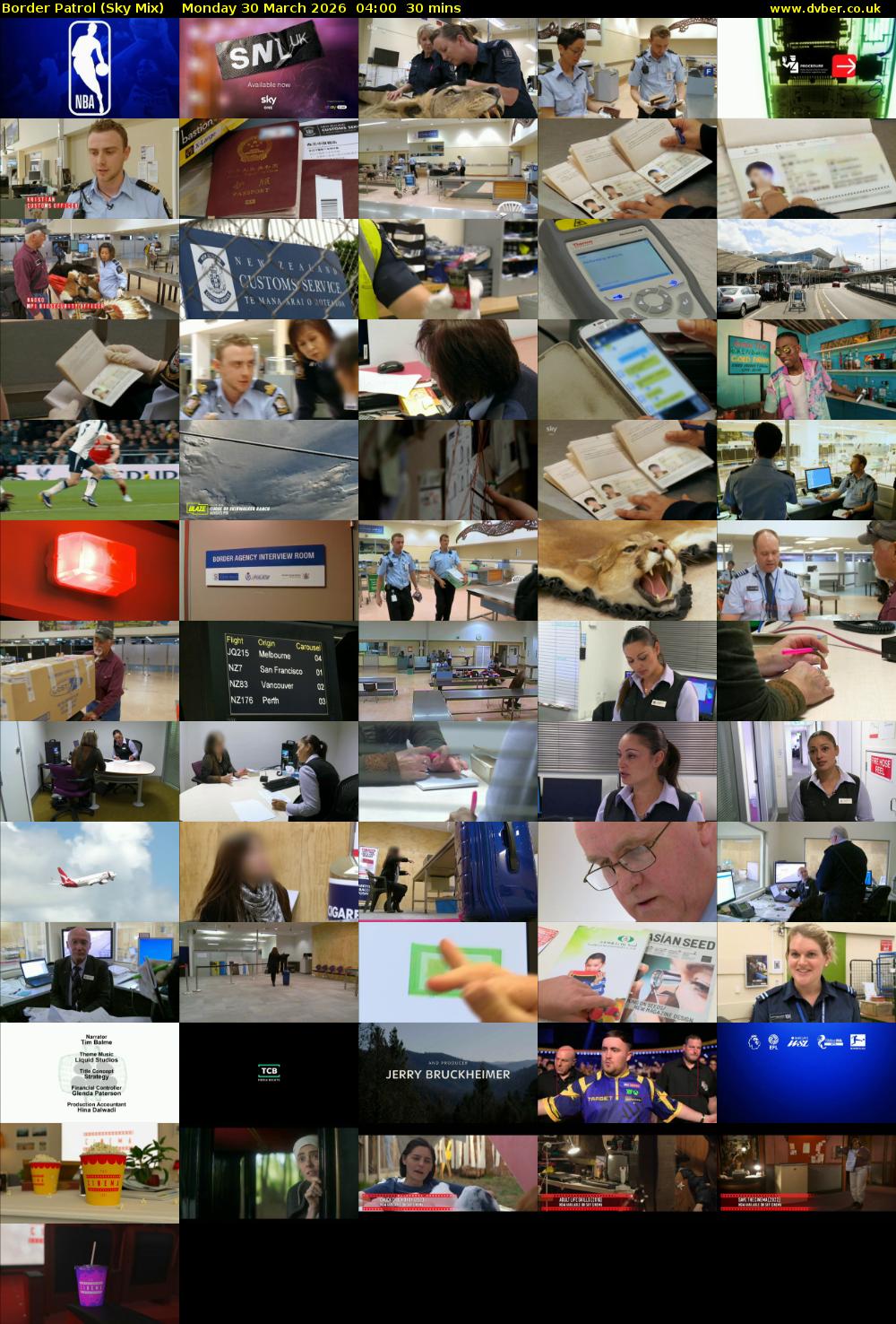 Border Patrol (Sky Mix) Monday 30 March 2026 04:00 - 04:30