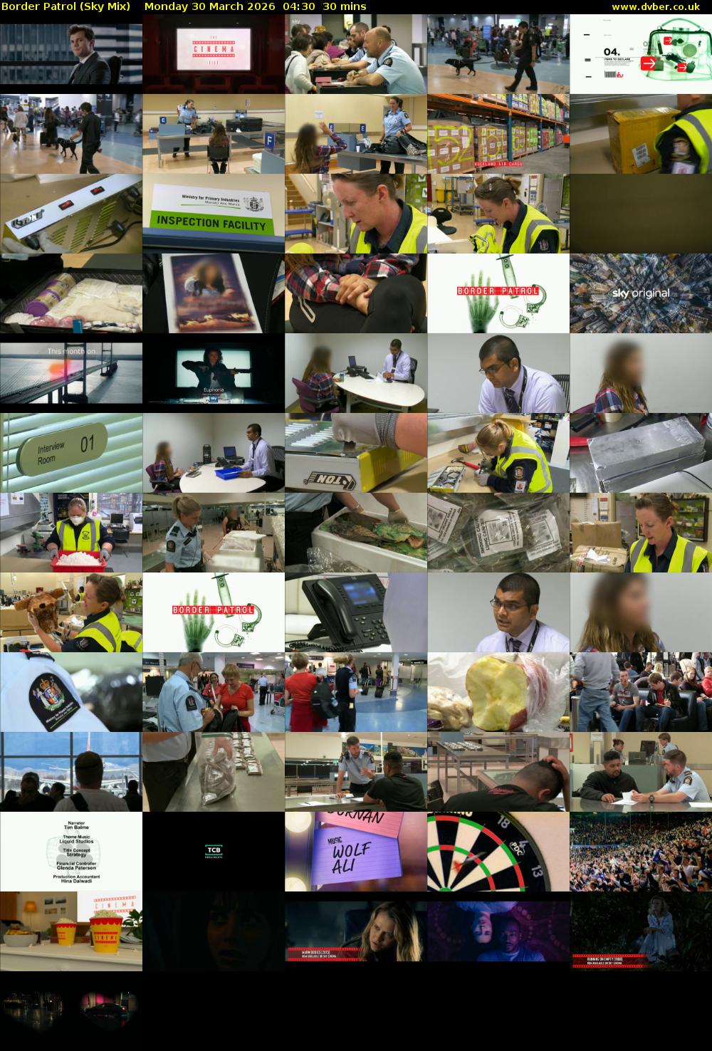 Border Patrol (Sky Mix) Monday 30 March 2026 04:30 - 05:00