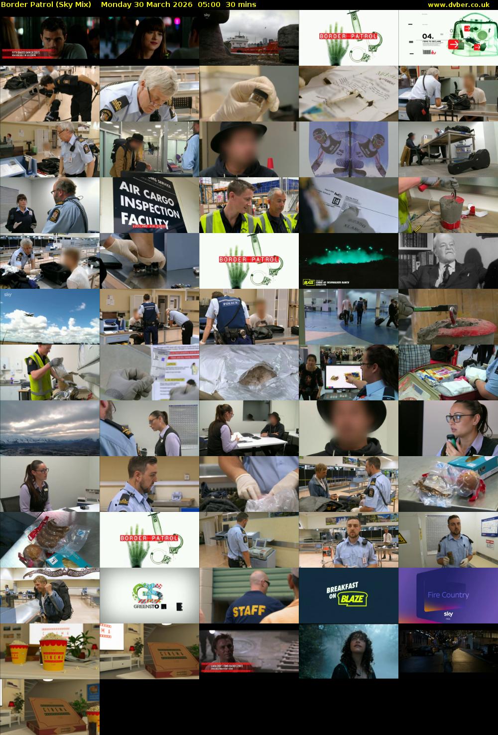 Border Patrol (Sky Mix) Monday 30 March 2026 05:00 - 05:30