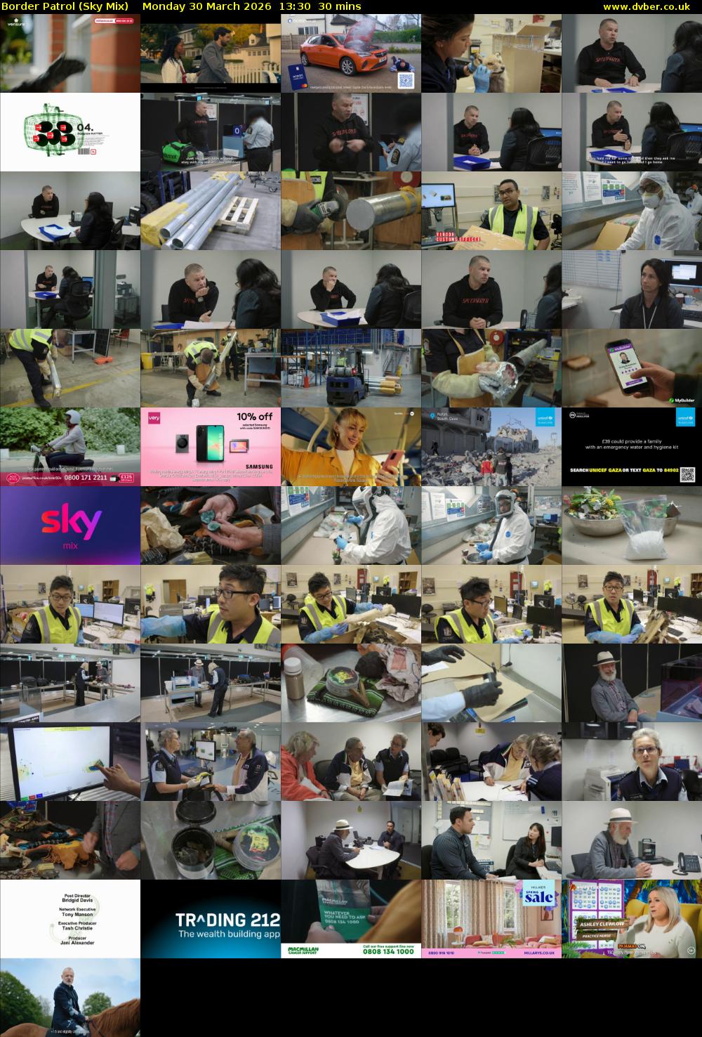 Border Patrol (Sky Mix) Monday 30 March 2026 13:30 - 14:00