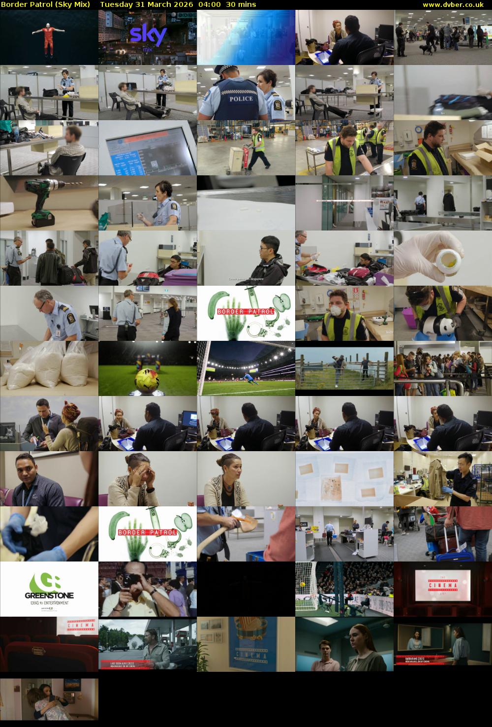 Border Patrol (Sky Mix) Tuesday 31 March 2026 04:00 - 04:30