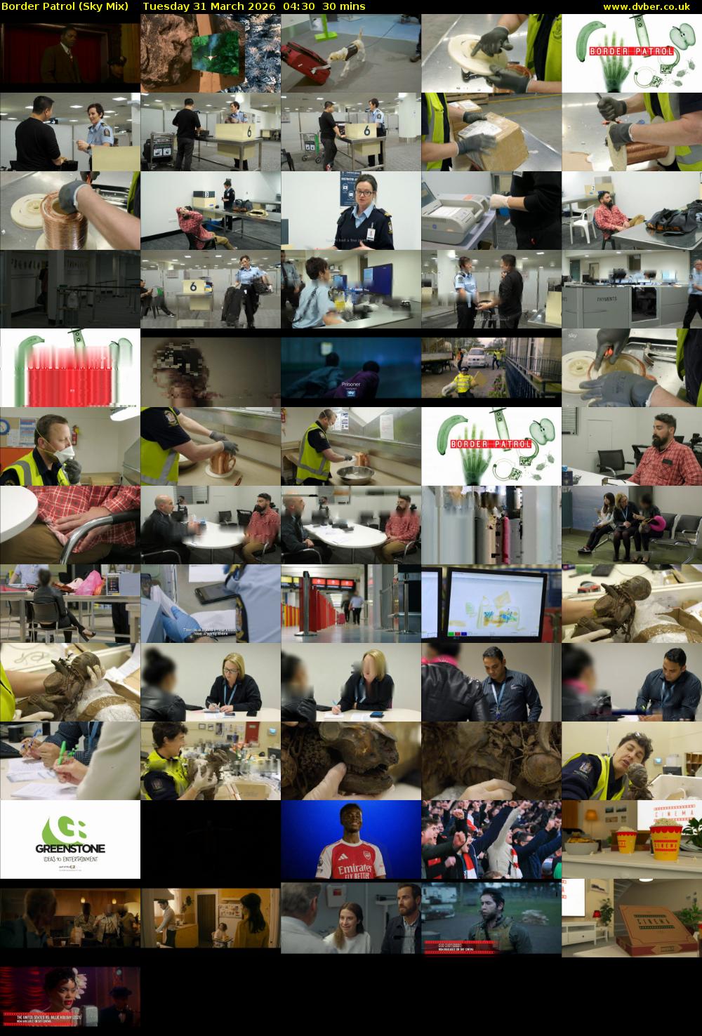 Border Patrol (Sky Mix) Tuesday 31 March 2026 04:30 - 05:00