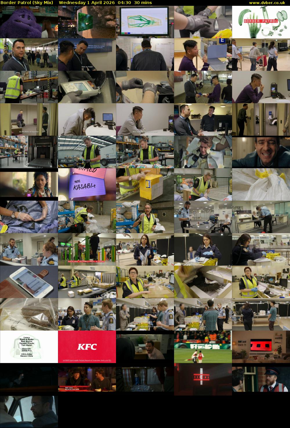 Border Patrol (Sky Mix) Wednesday 1 April 2026 04:30 - 05:00