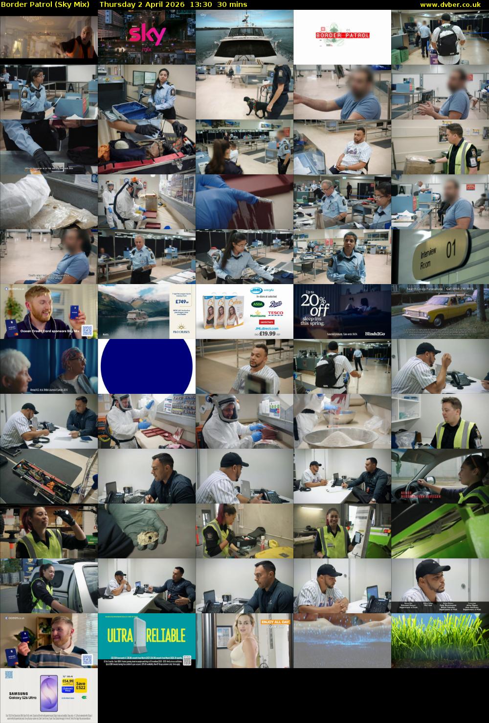 Border Patrol (Sky Mix) Thursday 2 April 2026 13:30 - 14:00