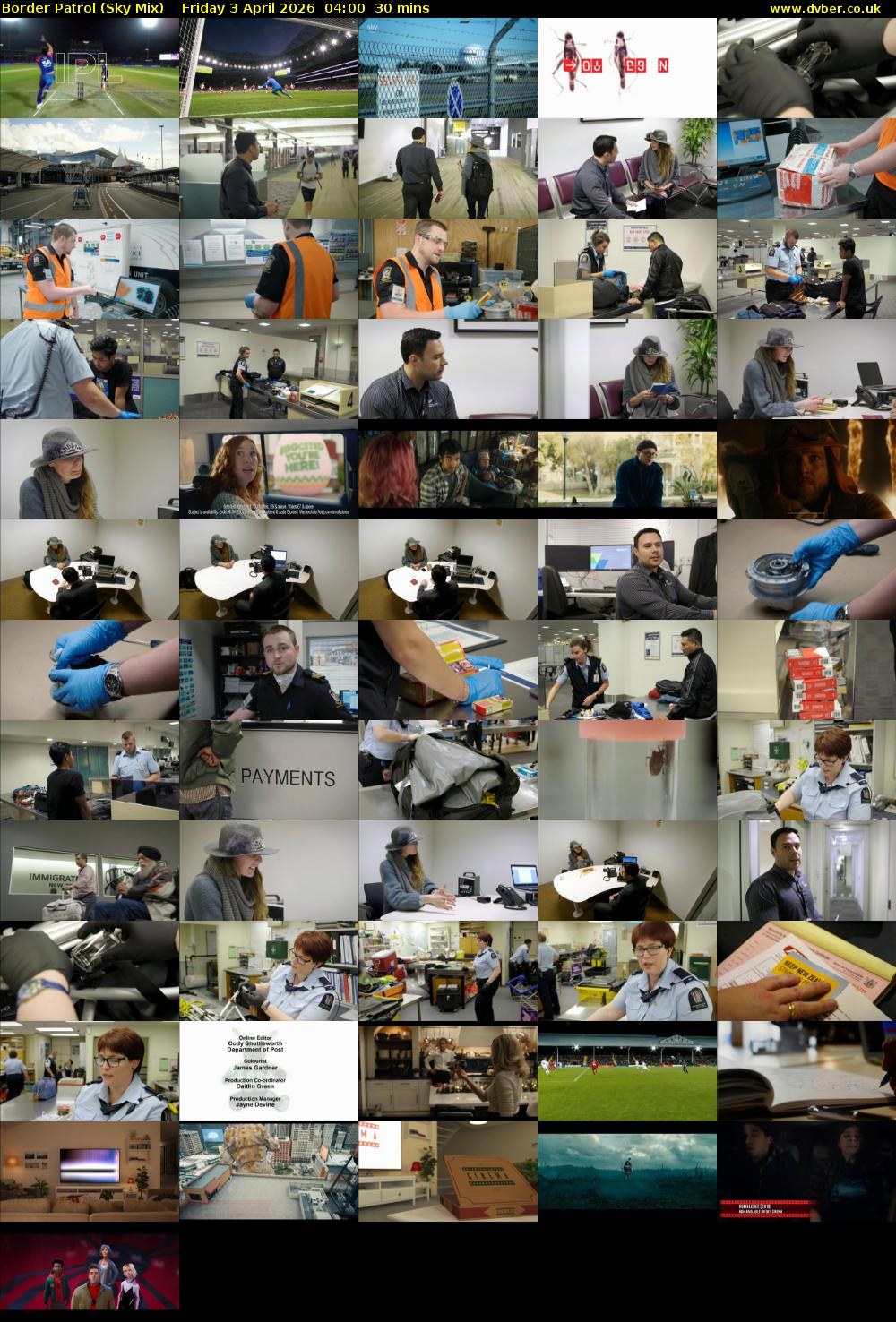 Border Patrol (Sky Mix) Friday 3 April 2026 04:00 - 04:30