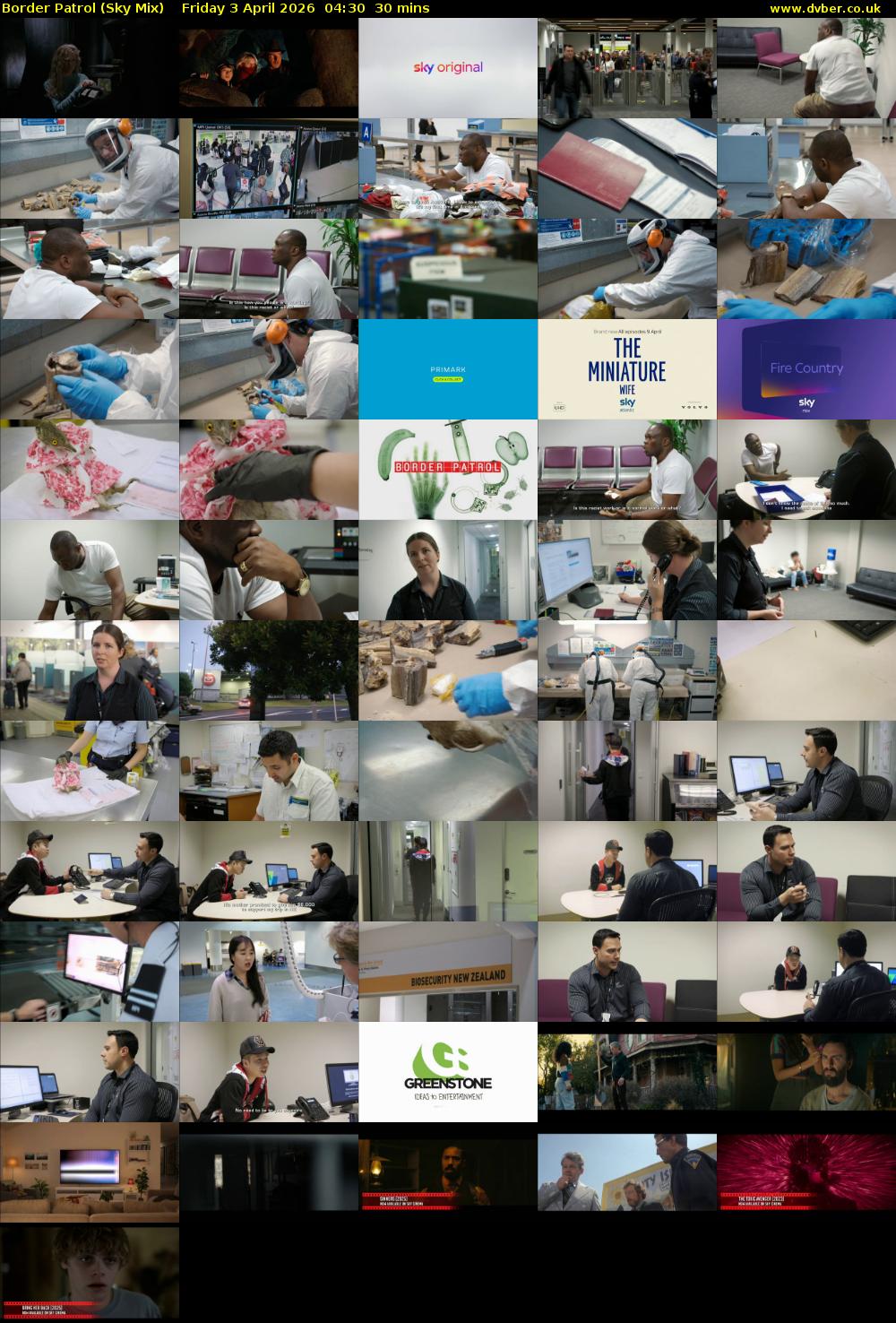 Border Patrol (Sky Mix) Friday 3 April 2026 04:30 - 05:00