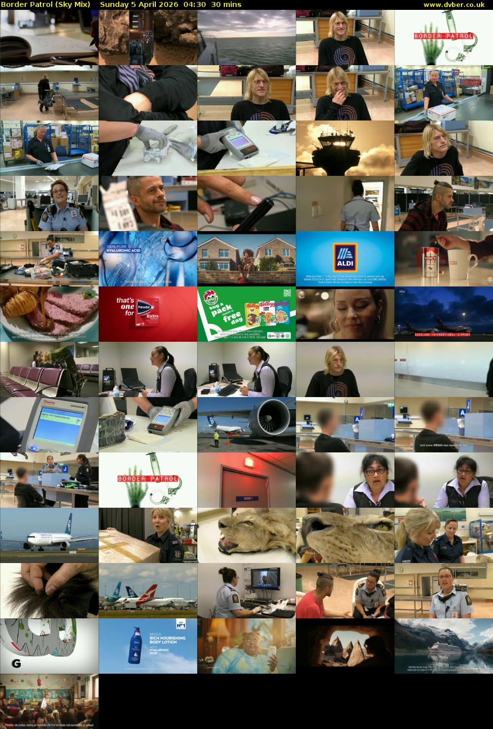 Border Patrol (Sky Mix) Sunday 5 April 2026 04:30 - 05:00