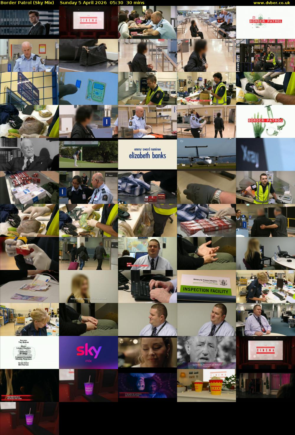 Border Patrol (Sky Mix) Sunday 5 April 2026 05:30 - 06:00