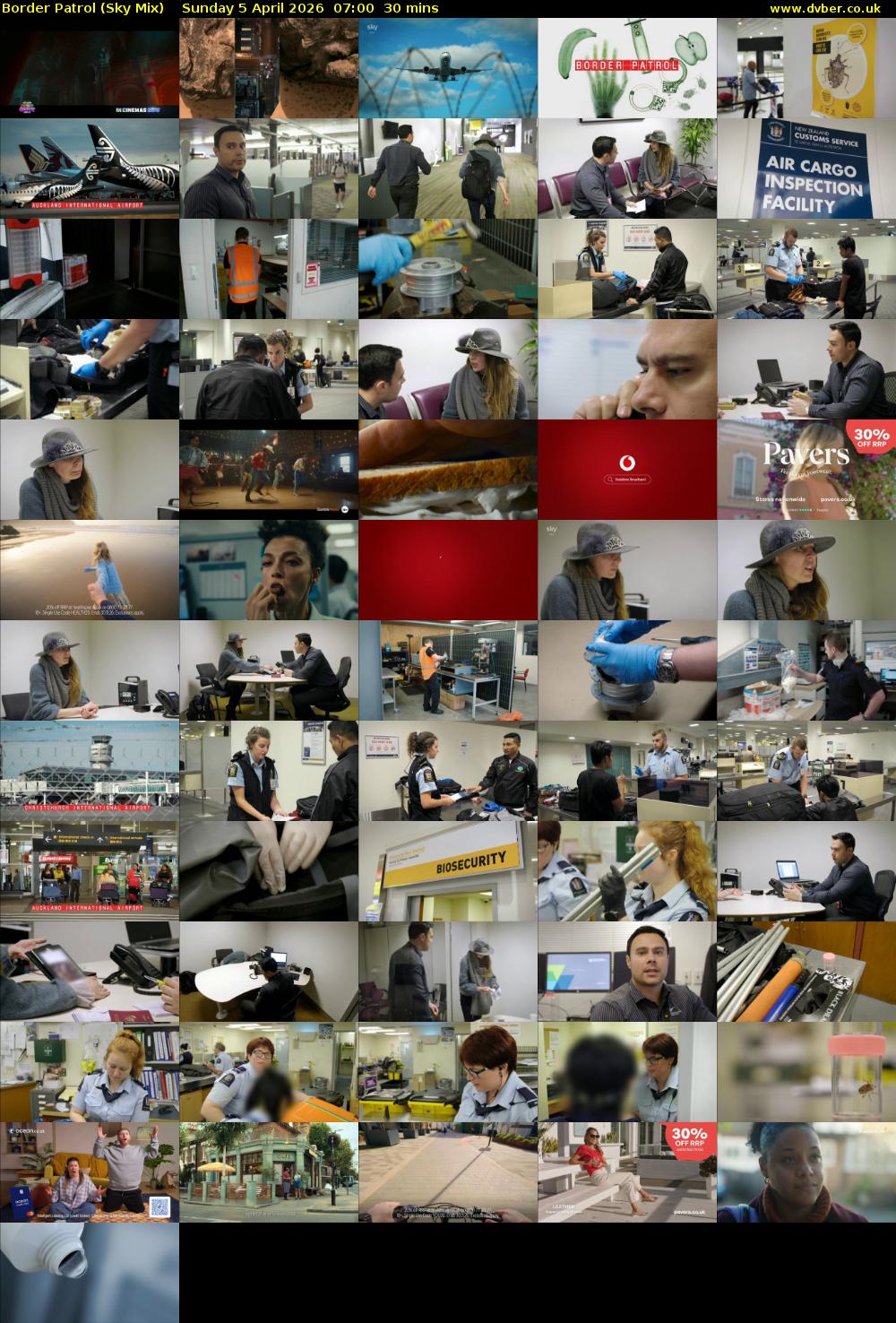 Border Patrol (Sky Mix) Sunday 5 April 2026 07:00 - 07:30