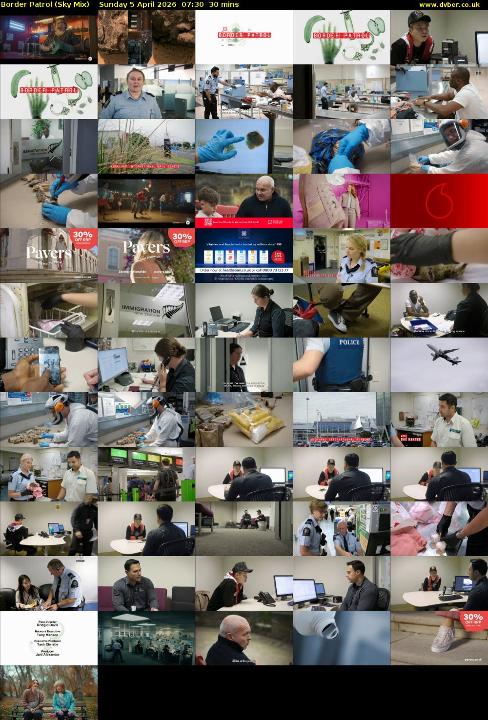 Border Patrol (Sky Mix) Sunday 5 April 2026 07:30 - 08:00