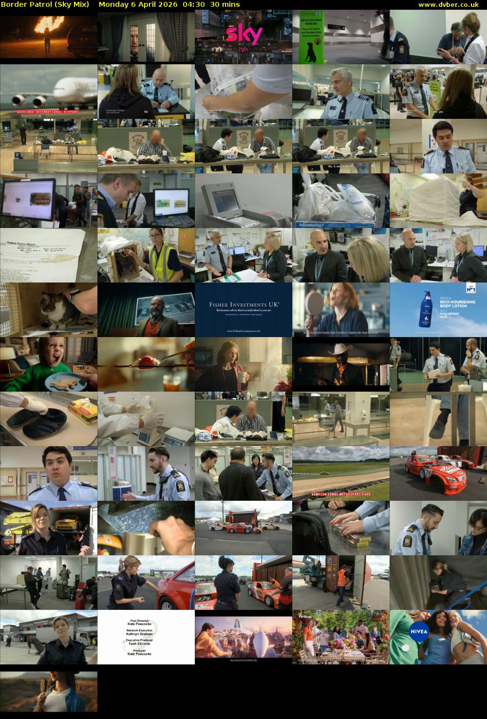 Border Patrol (Sky Mix) Monday 6 April 2026 04:30 - 05:00