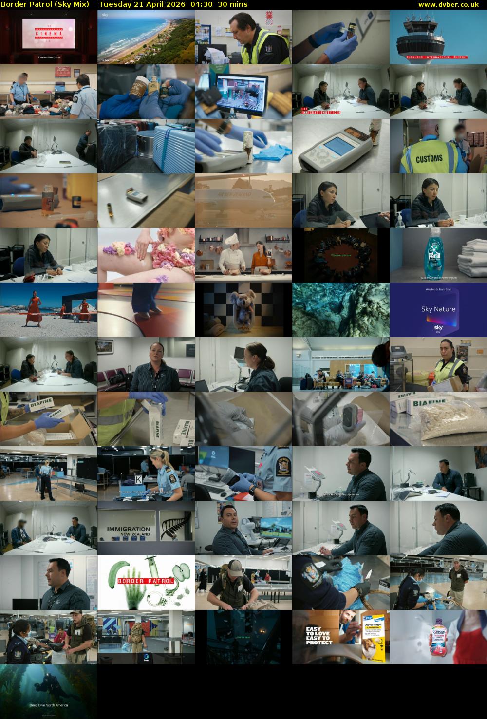 Border Patrol (Sky Mix) Tuesday 21 April 2026 04:30 - 05:00