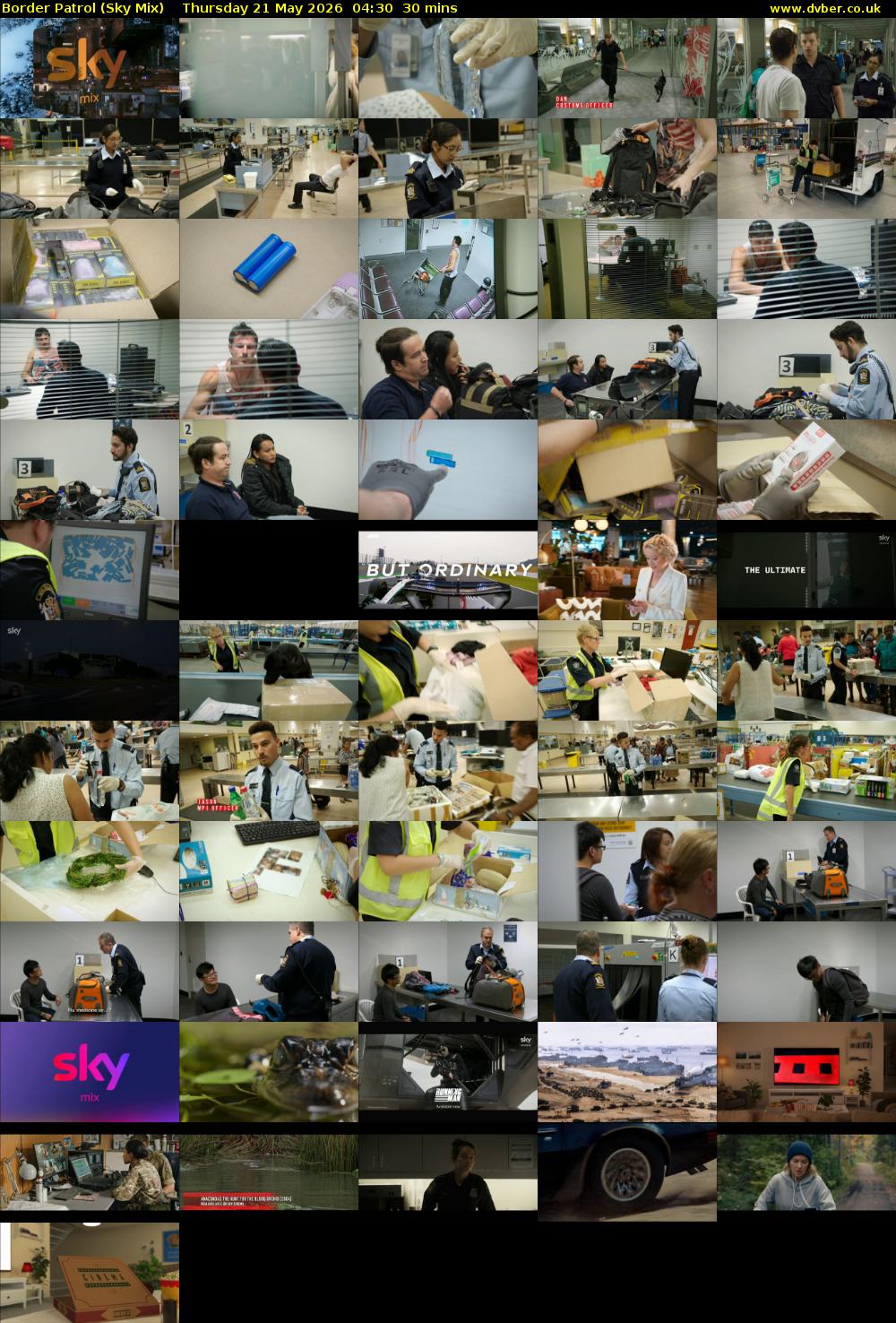 Border Patrol (Sky Mix) Thursday 21 May 2026 04:30 - 05:00