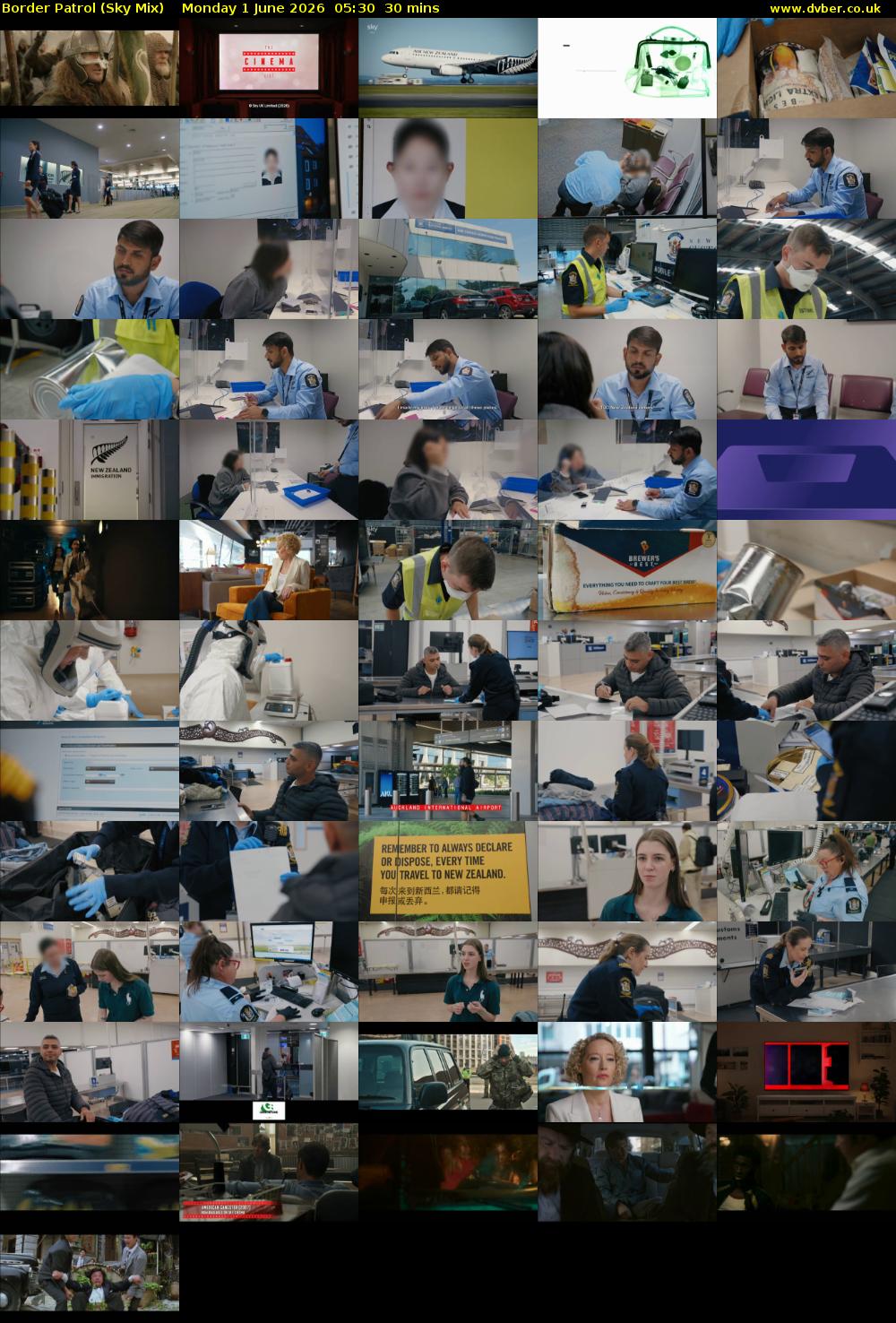 Border Patrol (Sky Mix) Monday 1 June 2026 05:30 - 06:00