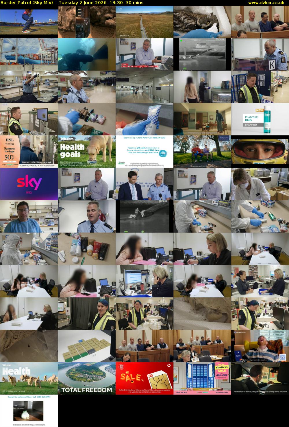 Border Patrol (Sky Mix) Tuesday 2 June 2026 13:30 - 14:00