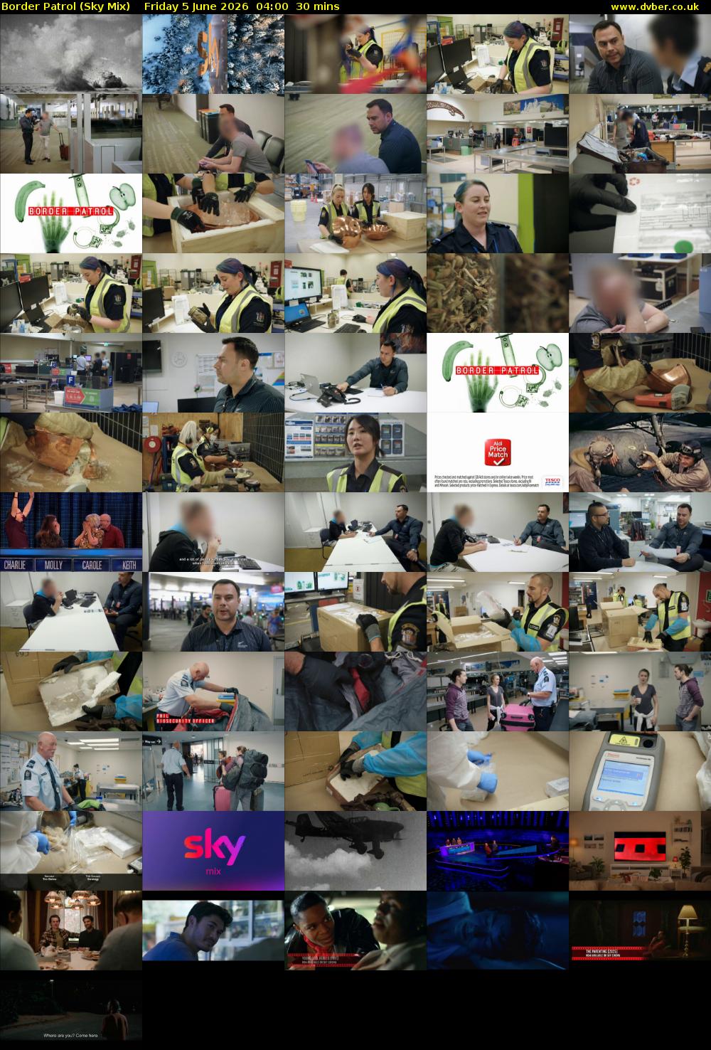 Border Patrol (Sky Mix) Friday 5 June 2026 04:00 - 04:30