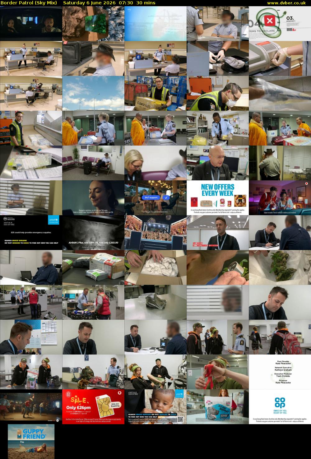 Border Patrol (Sky Mix) Saturday 6 June 2026 07:30 - 08:00