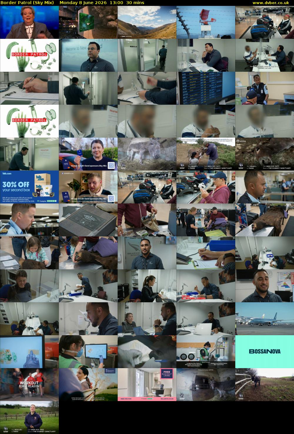 Border Patrol (Sky Mix) Monday 8 June 2026 13:00 - 13:30